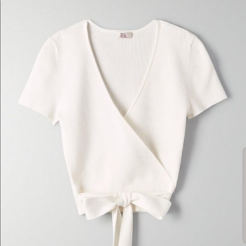 Aritzia Little Moon Prunella Tie-Top